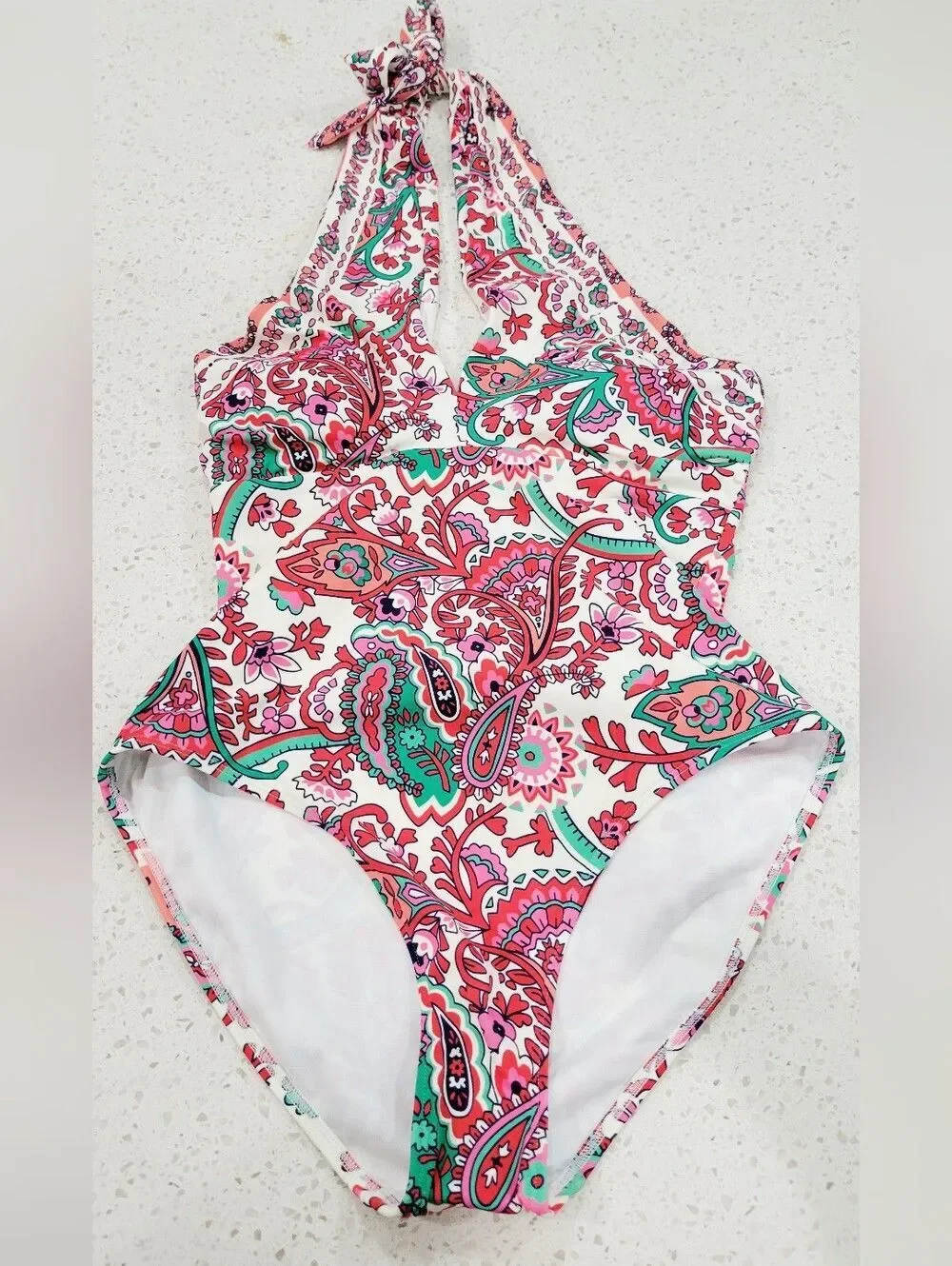 NWT Boden Fantastical Paisley One Piece Swimsuit Size 8